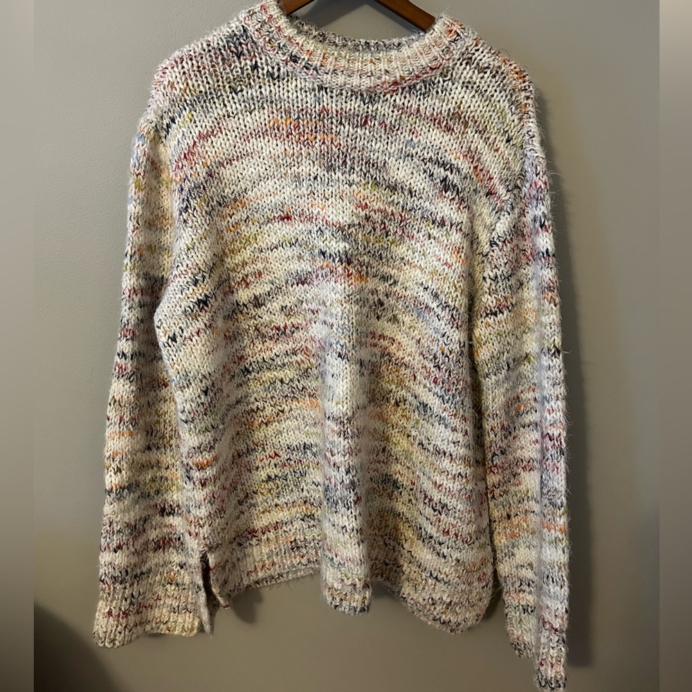 Oversized Rainbow Knit Sweater 🌈